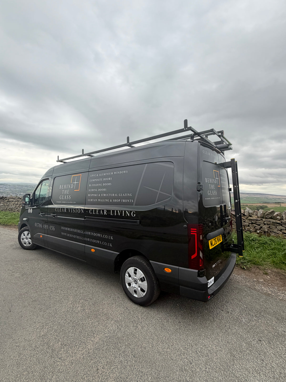 Behind The Glass Windows, Doors &amp; Glazing Ltd  - Work Portfolio & Logo