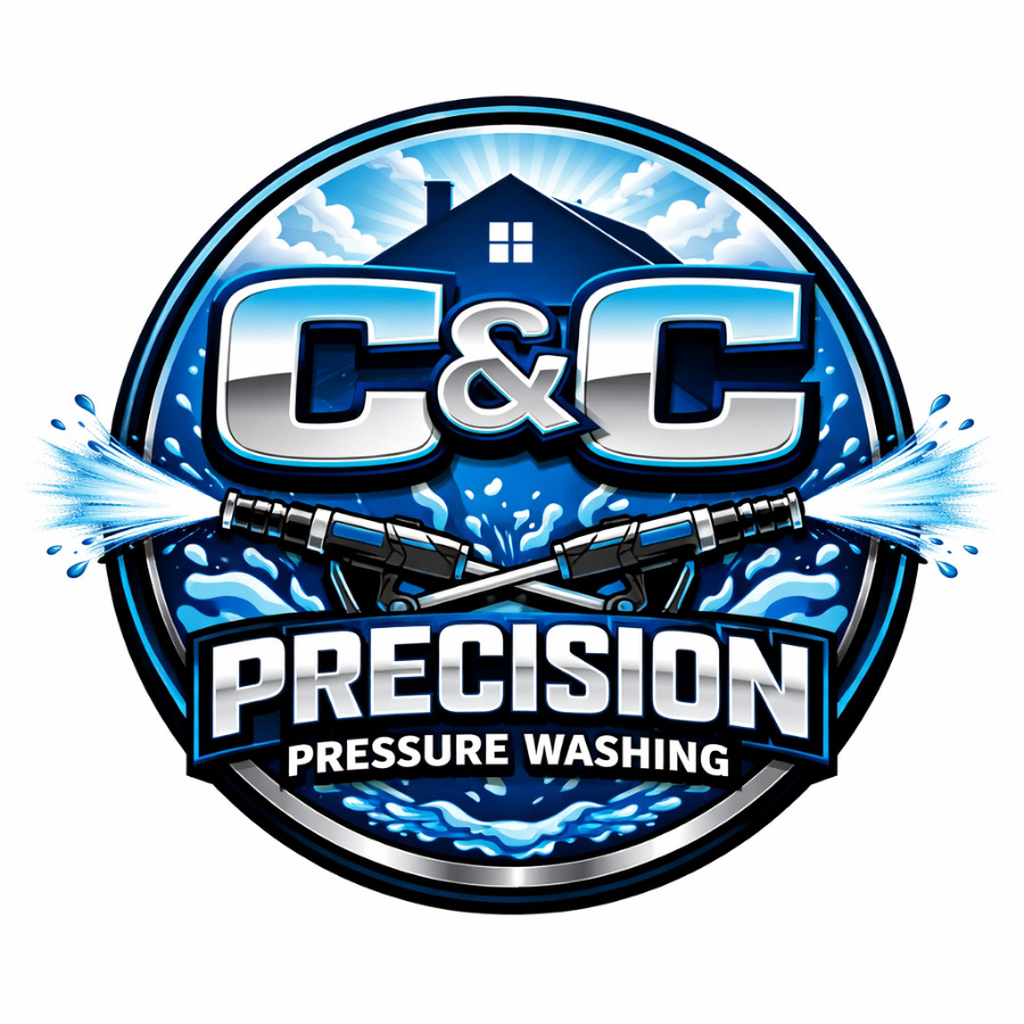 C&amp;C Precision Pressure Washing - Work Portfolio & Logo