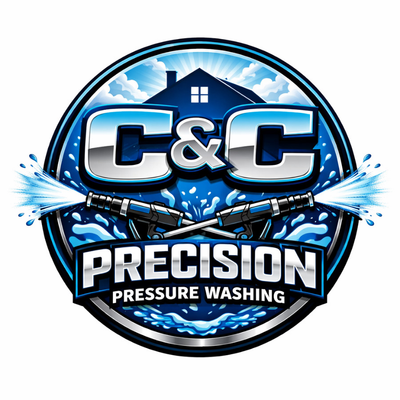C&amp;C Precision Pressure Washing - Work Portfolio & Logo