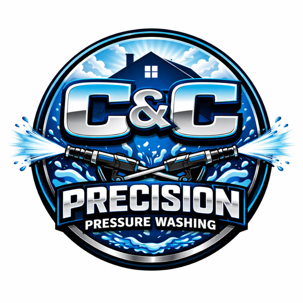 C&amp;C Precision Pressure Washing - Work Portfolio & Logo