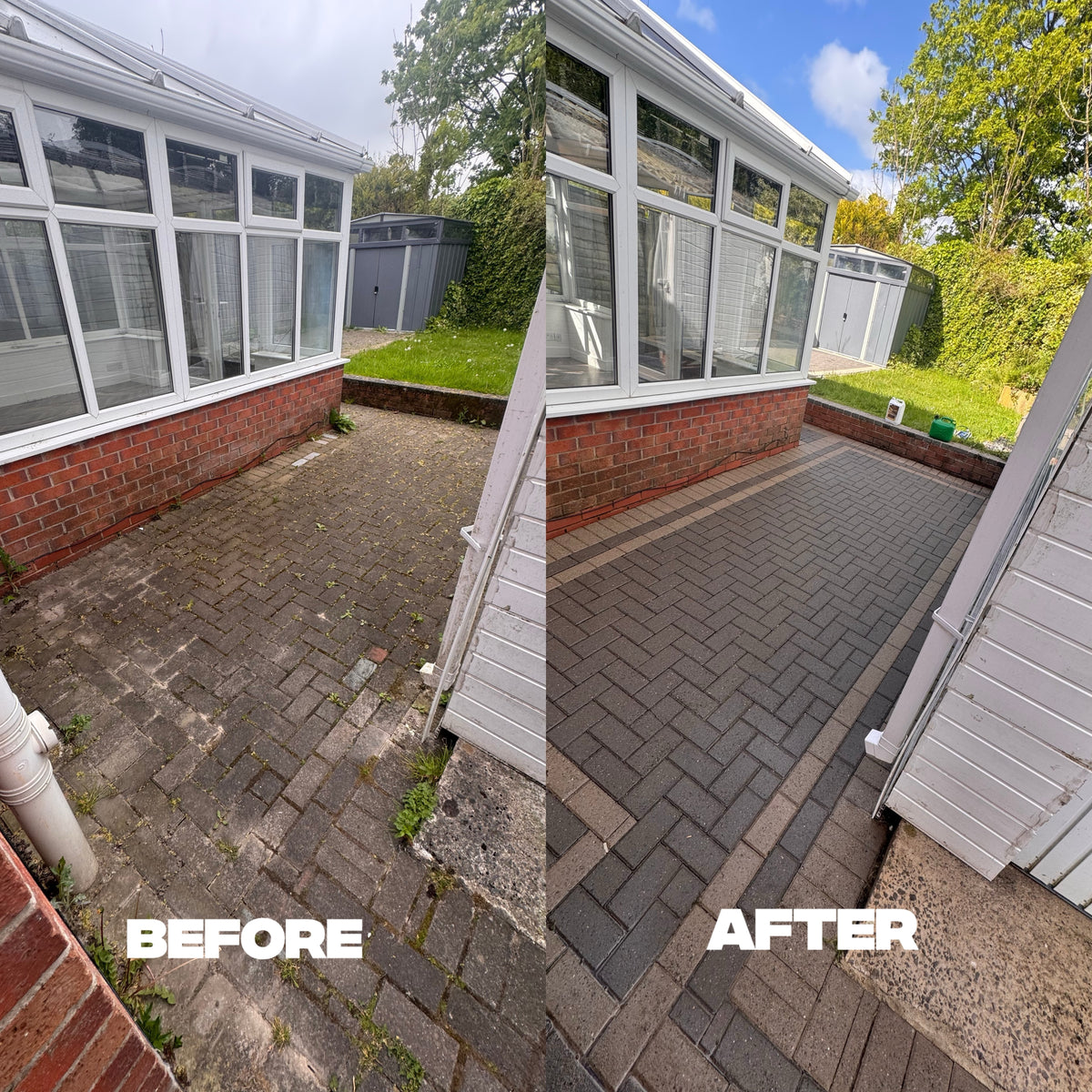 C&amp;C Precision Pressure Washing - Work Portfolio & Logo