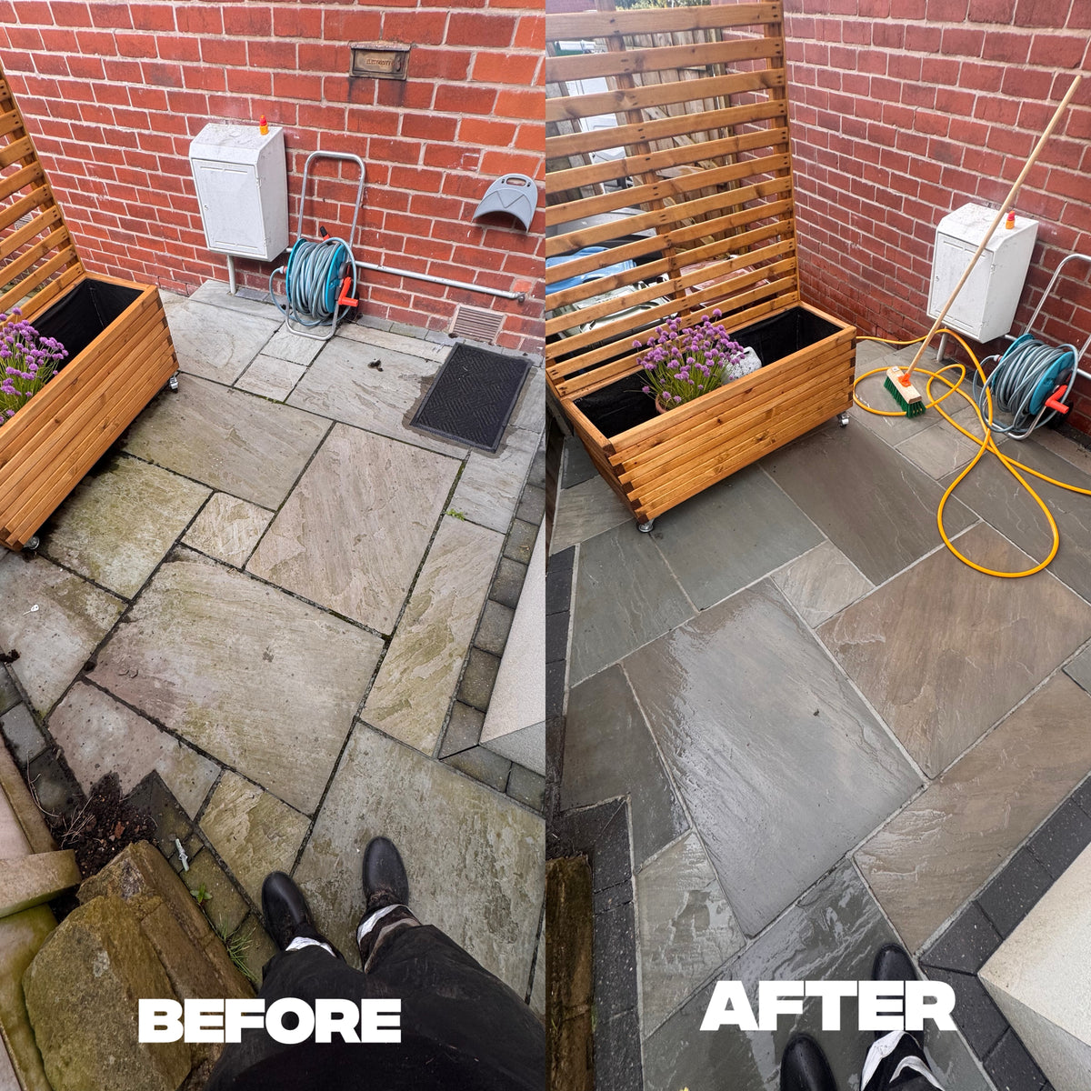 C&amp;C Precision Pressure Washing - Work Portfolio & Logo