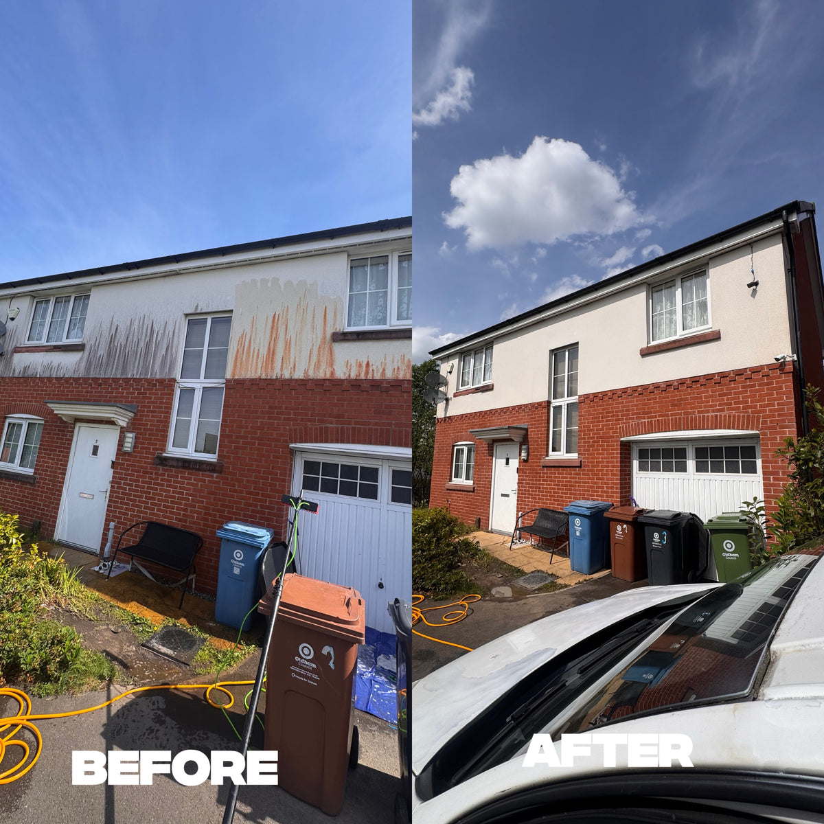 C&amp;C Precision Pressure Washing - Work Portfolio & Logo