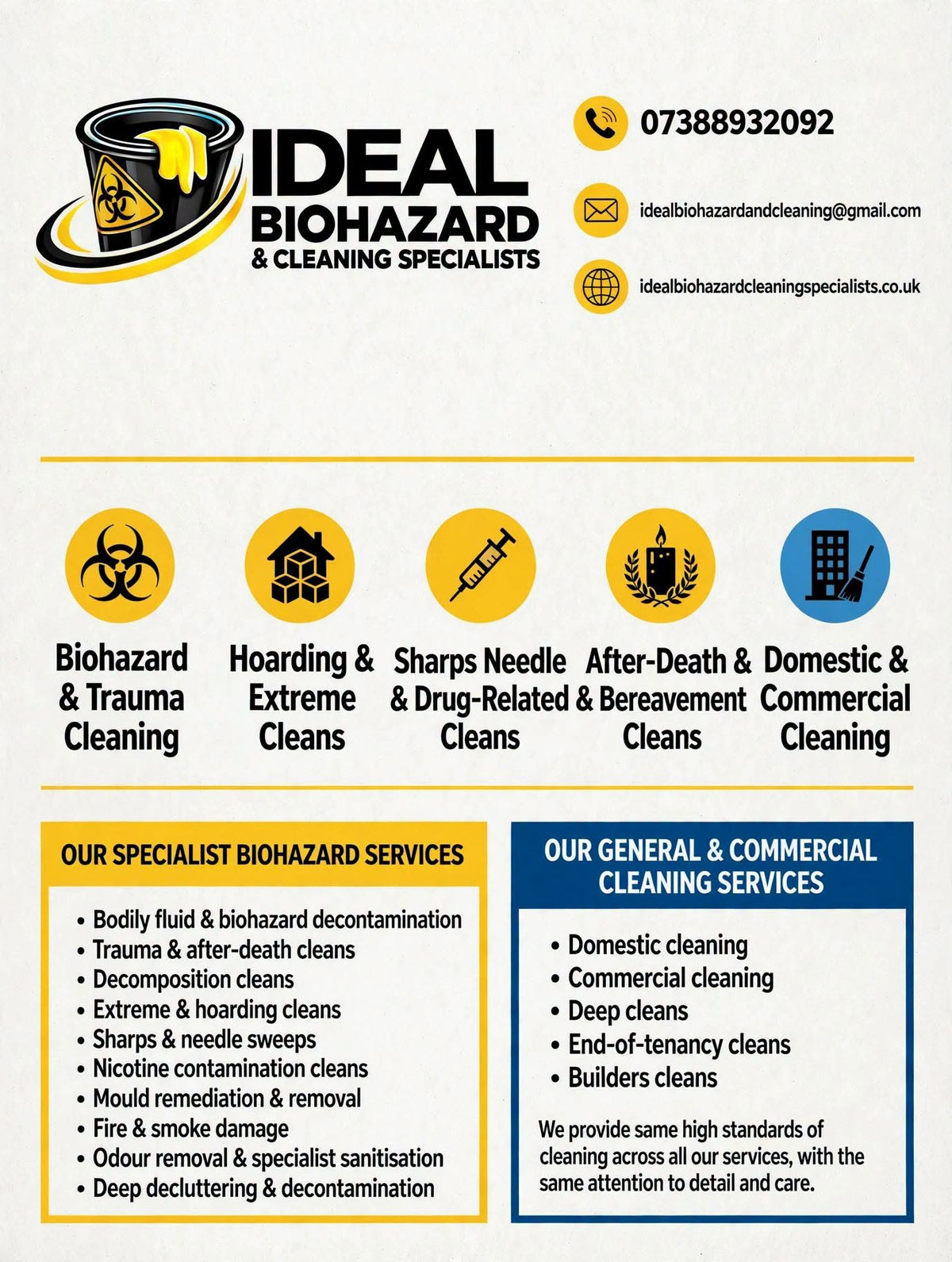 Ideal Biohazard & Cleaning Specialists