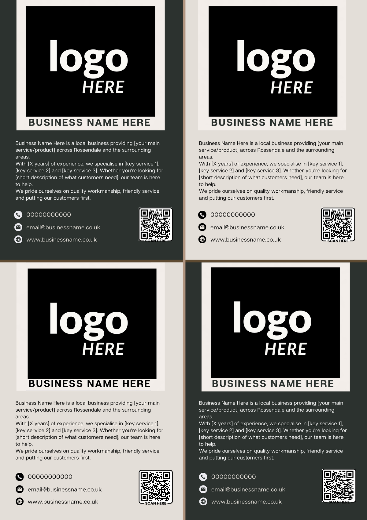 Quarter Page Advert